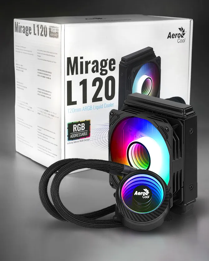 Refrigeración Líquida RGB AeroCool Mirage L120 Negro AMD e Intel