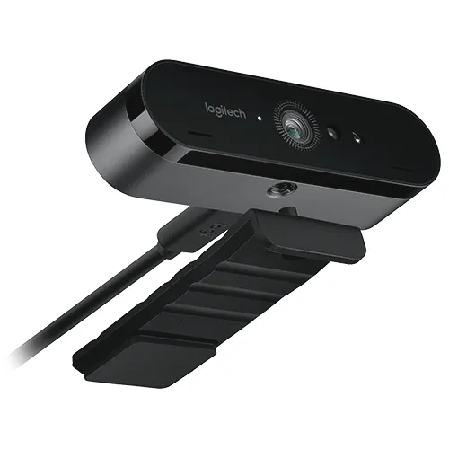 Cámara Web Cam Logitech Brio 4k 90fps + Obsequio Soporte Puerto Tipo C