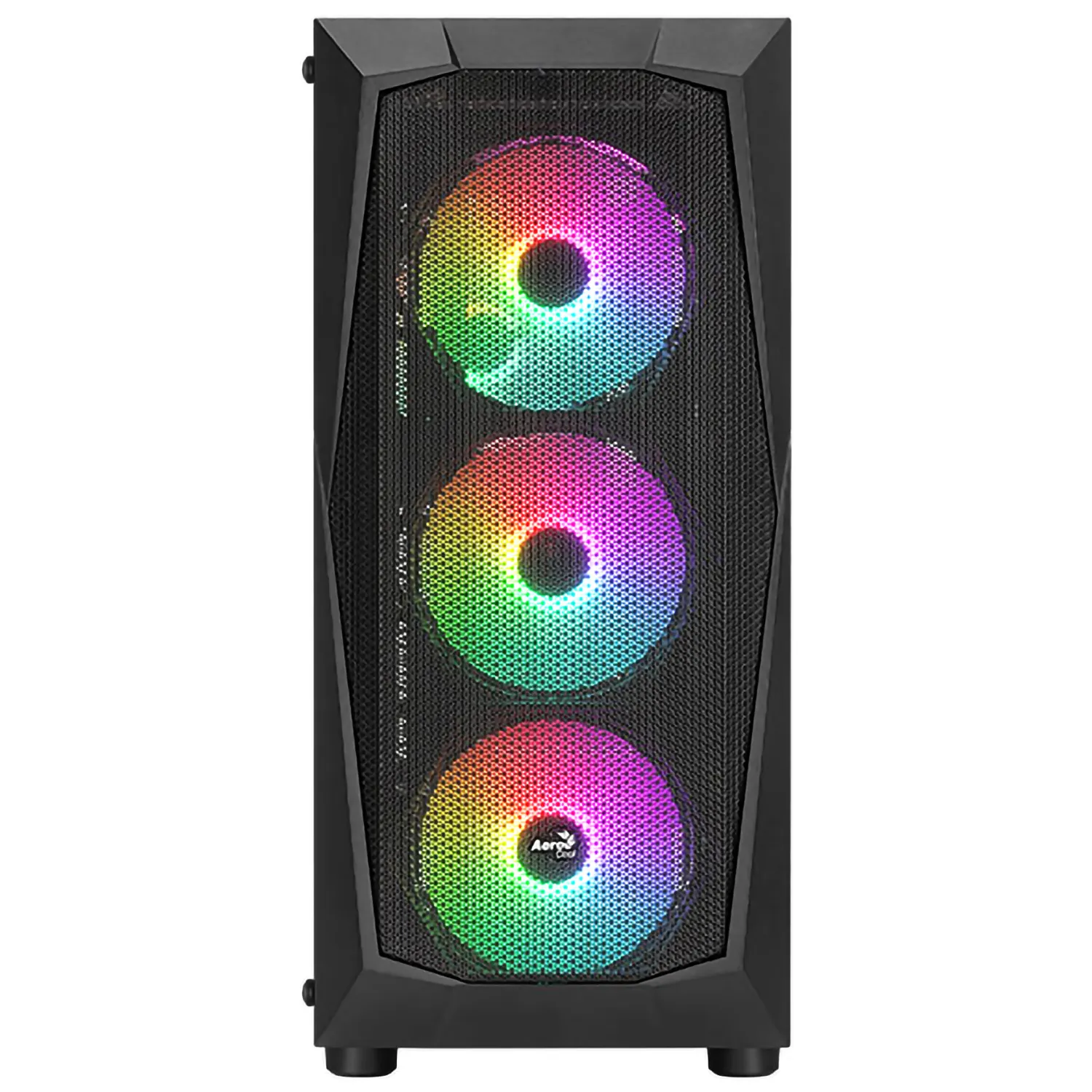 Chasis Gamer ATX Gabinete Aerocool Falcon + 4 Fans RGB 120mm