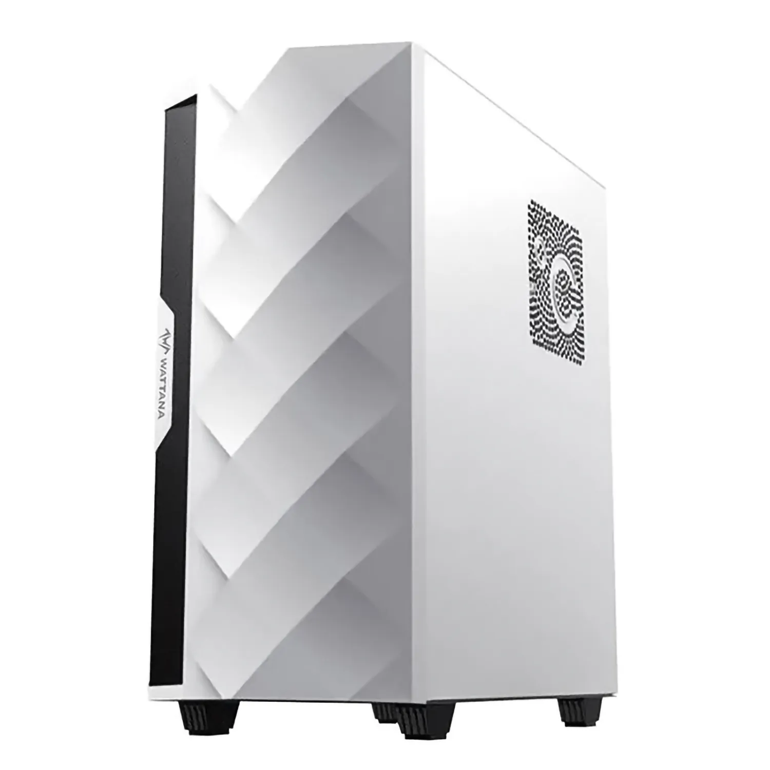 Chasis Gamer Gabinete Wattana Romvous Blanco Con Rgb + 2 Ventiladores