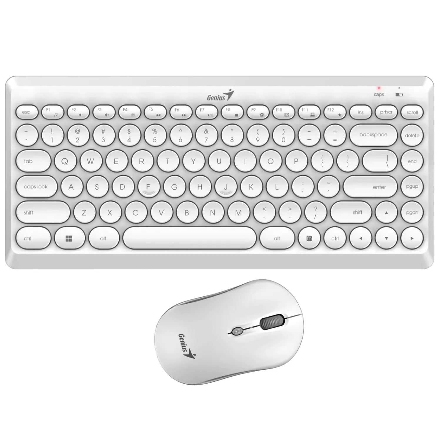 Combo Teclado y Mouse Inalámbrico Genius Q8000 Blanco