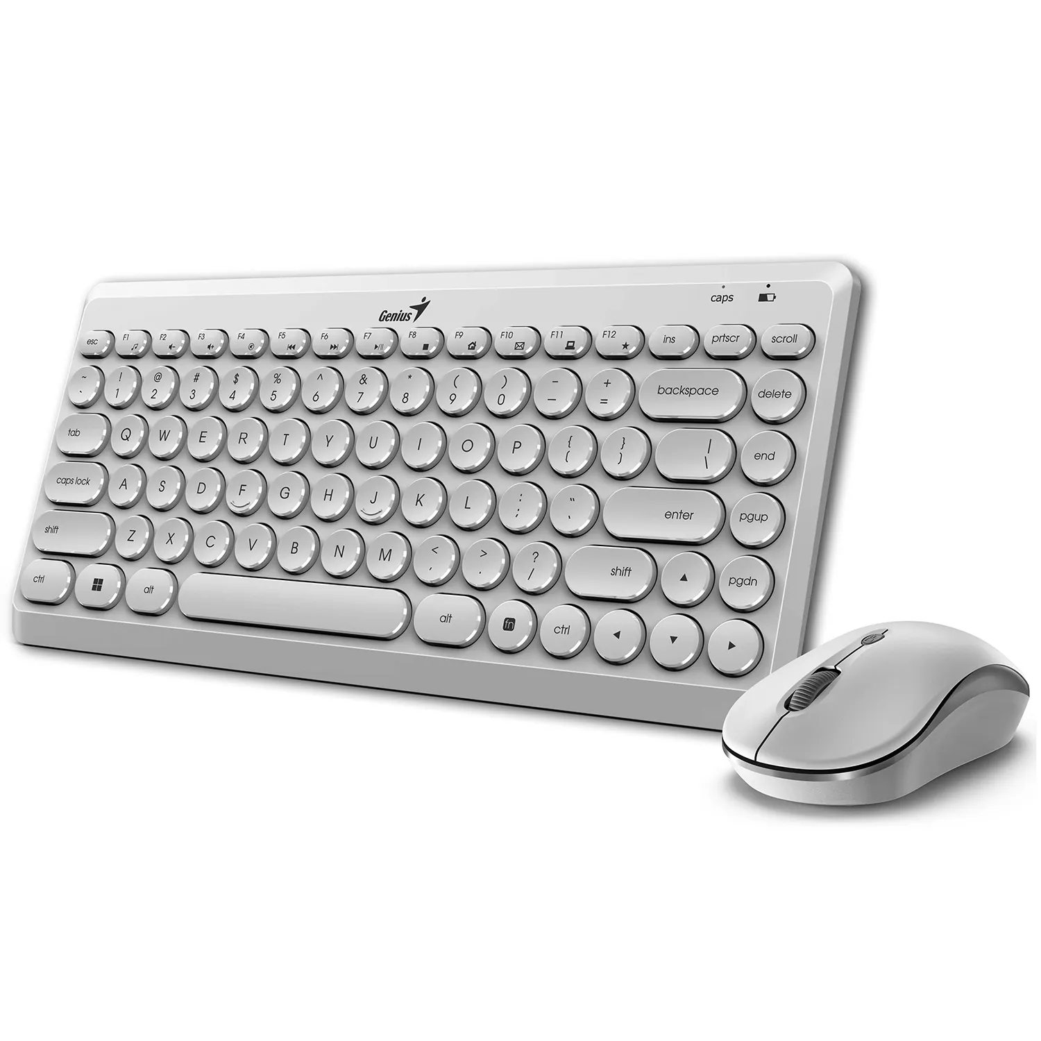 Combo Teclado y Mouse Inalámbrico Genius Q8000 Blanco