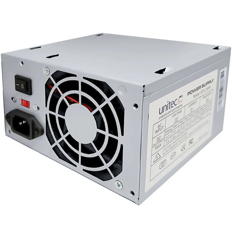 Fuente de Poder Básica Unitec ATX-750W (250W Reales)