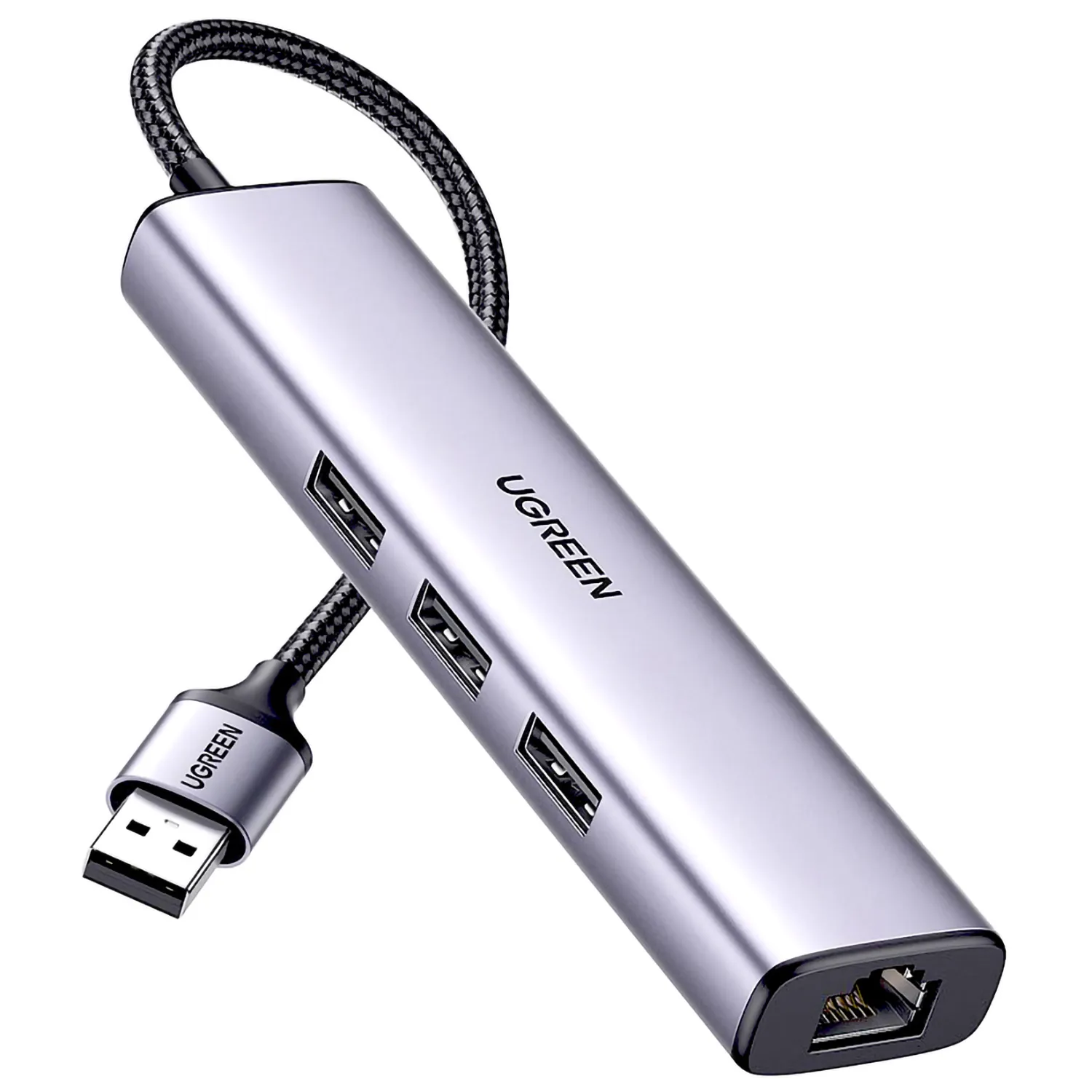 Adaptador HUB USB 3.0 a USB x3 + RJ45 1Gbs Ugreen