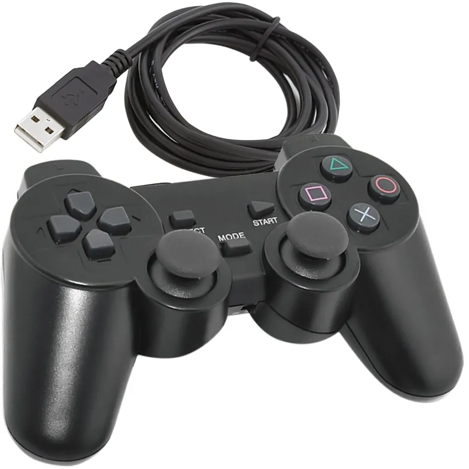 Control Gamepad Joystick USB para PC Negro