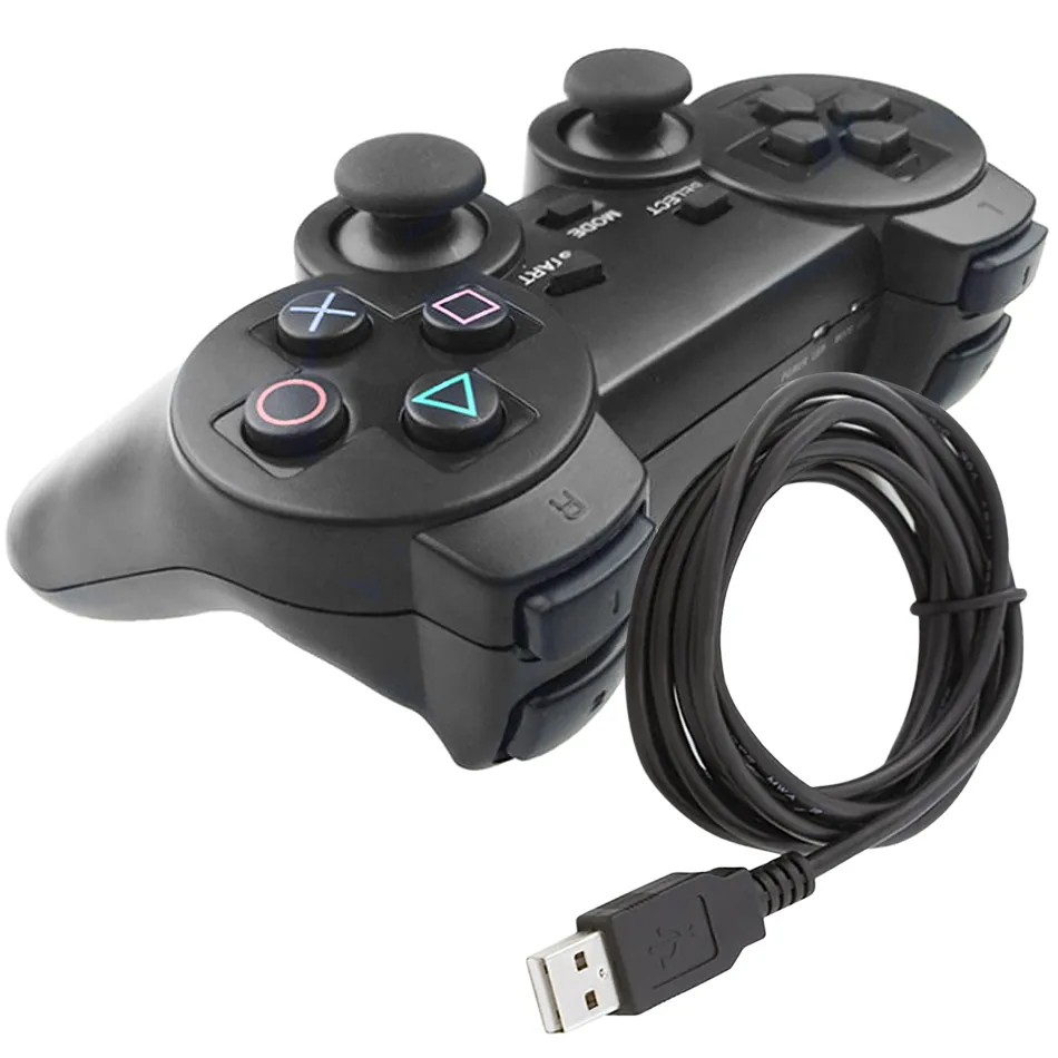 Control Gamepad Joystick USB para PC Negro