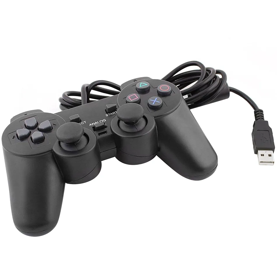 Control Gamepad Joystick USB para PC Negro