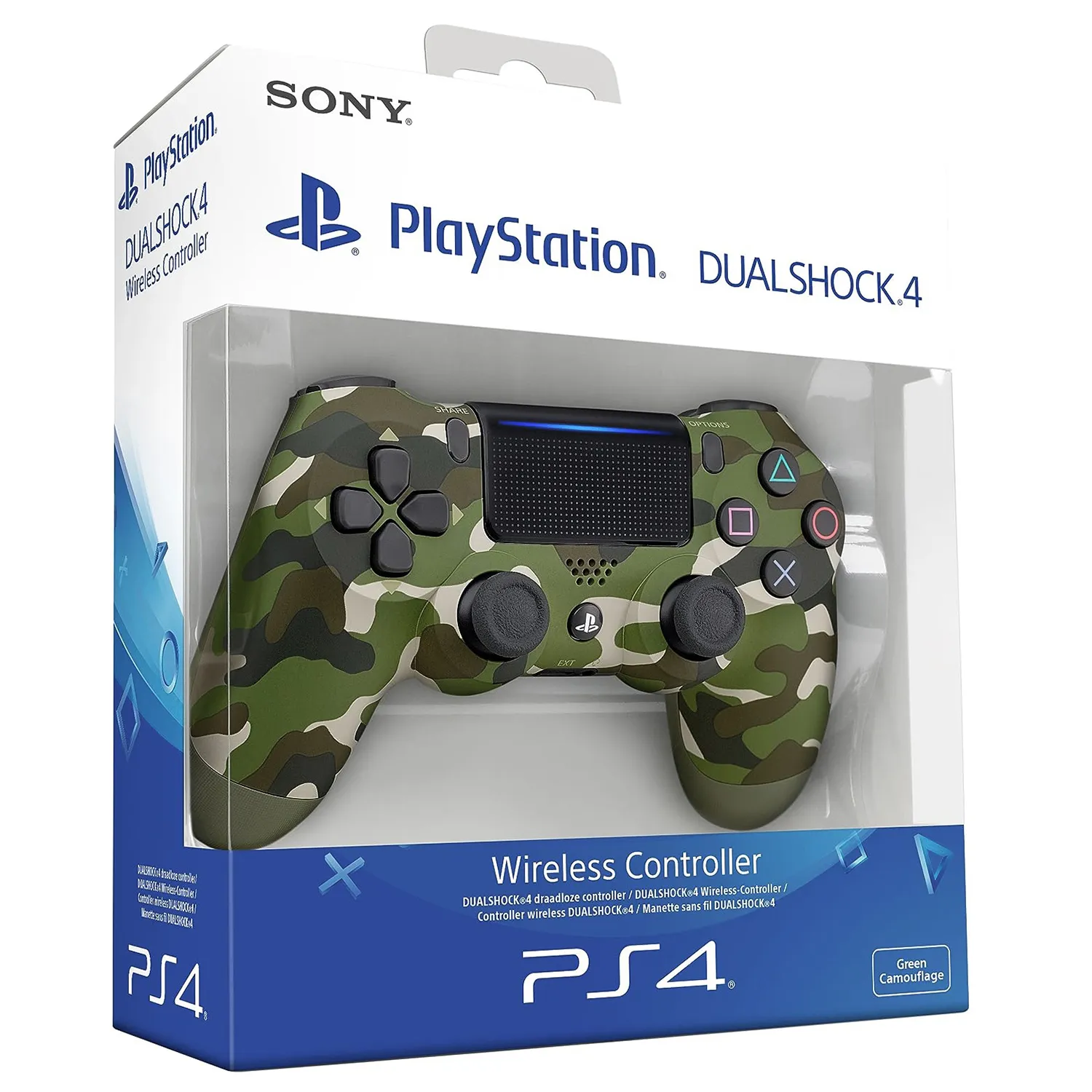 Control AAA PS4 con DualShock 4 J&R Camuflaje Verde Selva