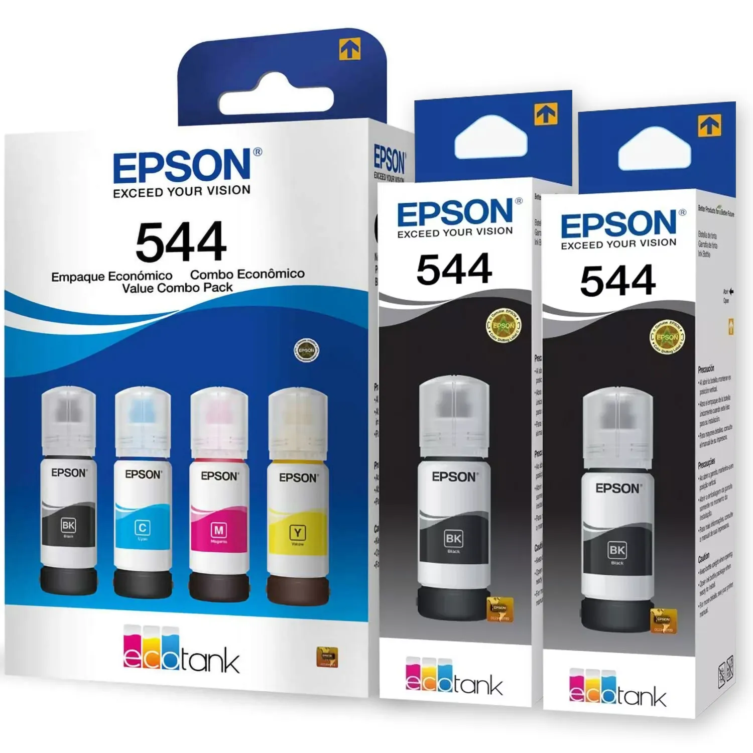 Kit x6 Tintas Originales Certificadas Epson 544