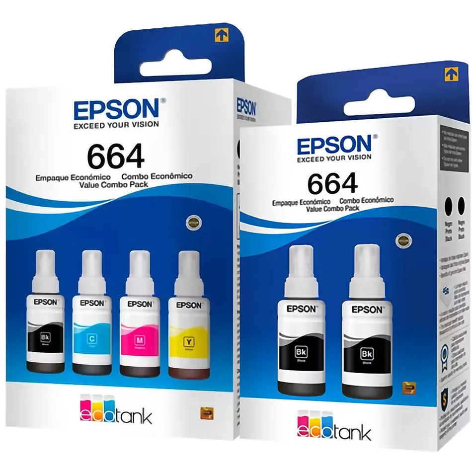 Kit x6 Tintas Originales Certificadas Epson 664