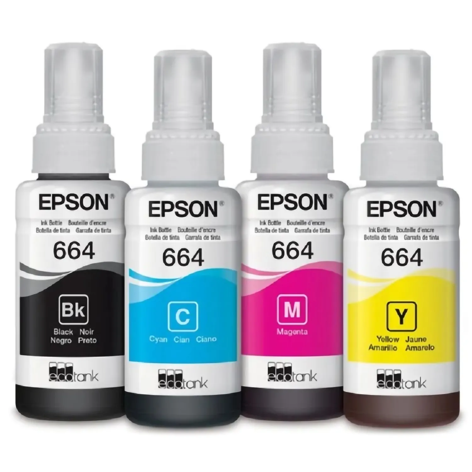 Kit x4 Tintas Originales Certificadas Epson 664