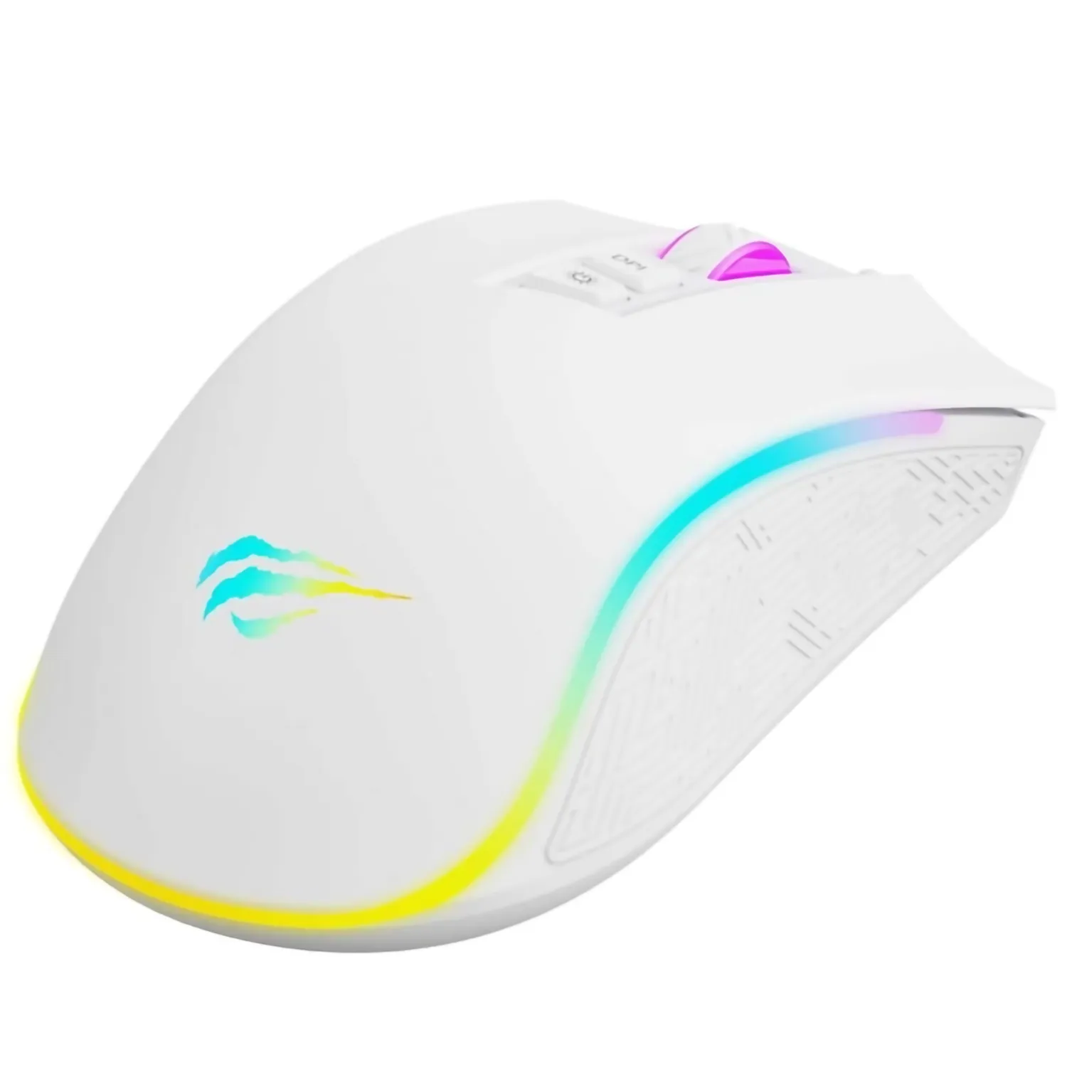 Mouse Gamer Rgb Programable Havit Ms1034 Backlit Gaming Blanco