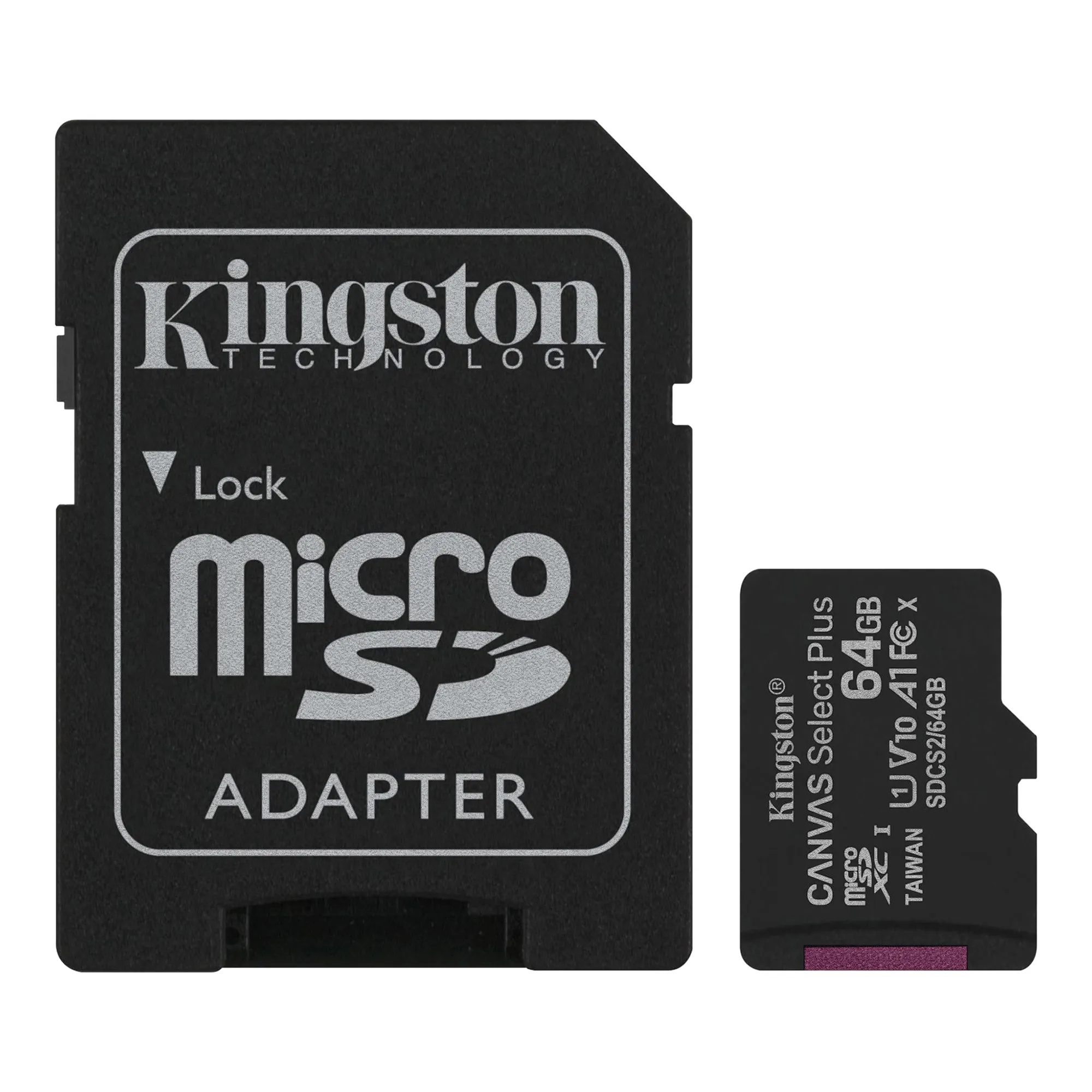 Memoria Micro SD 64GB Kingston Canvas Plus – 100mb/s