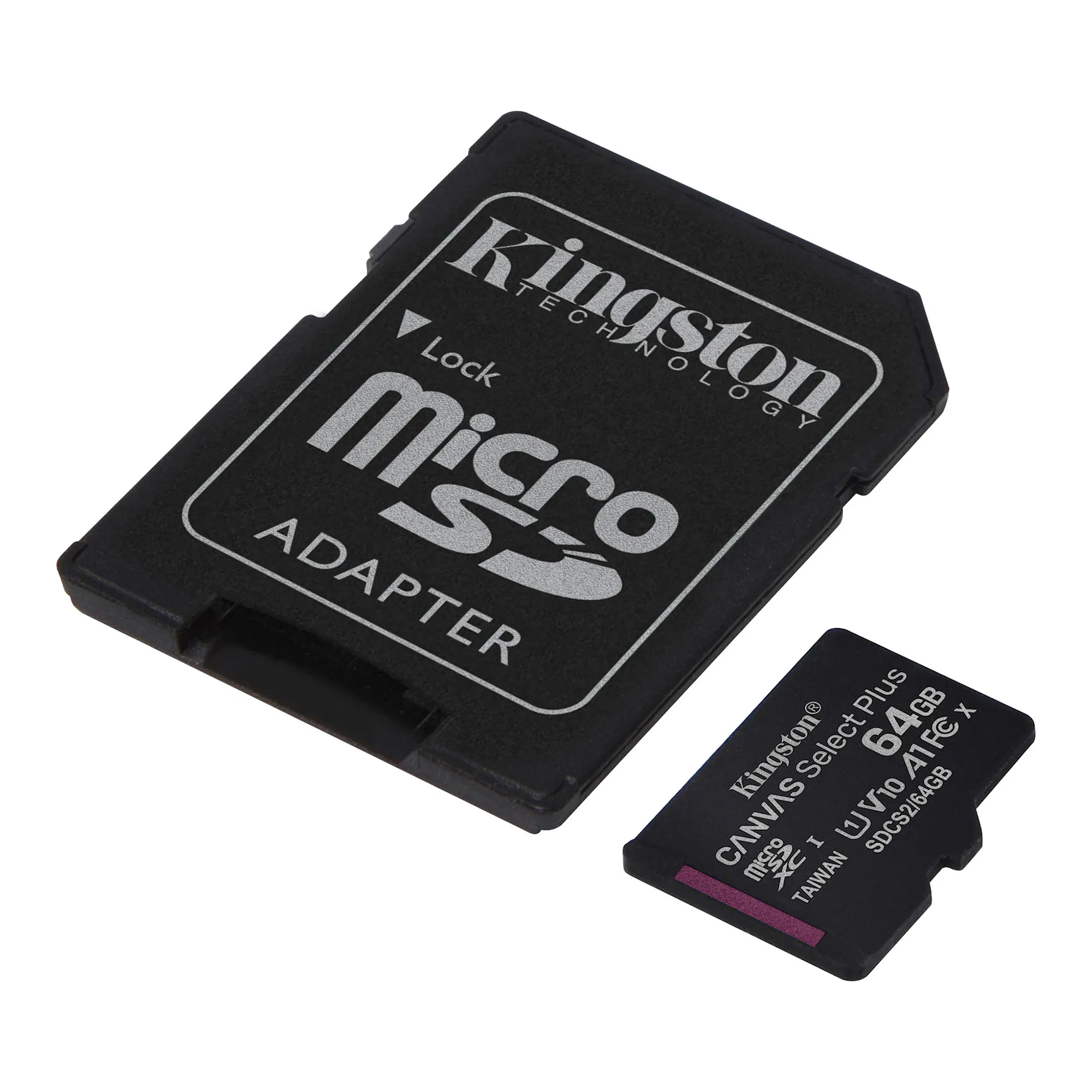 Memoria Micro SD 64GB Kingston Canvas Plus – 100mb/s