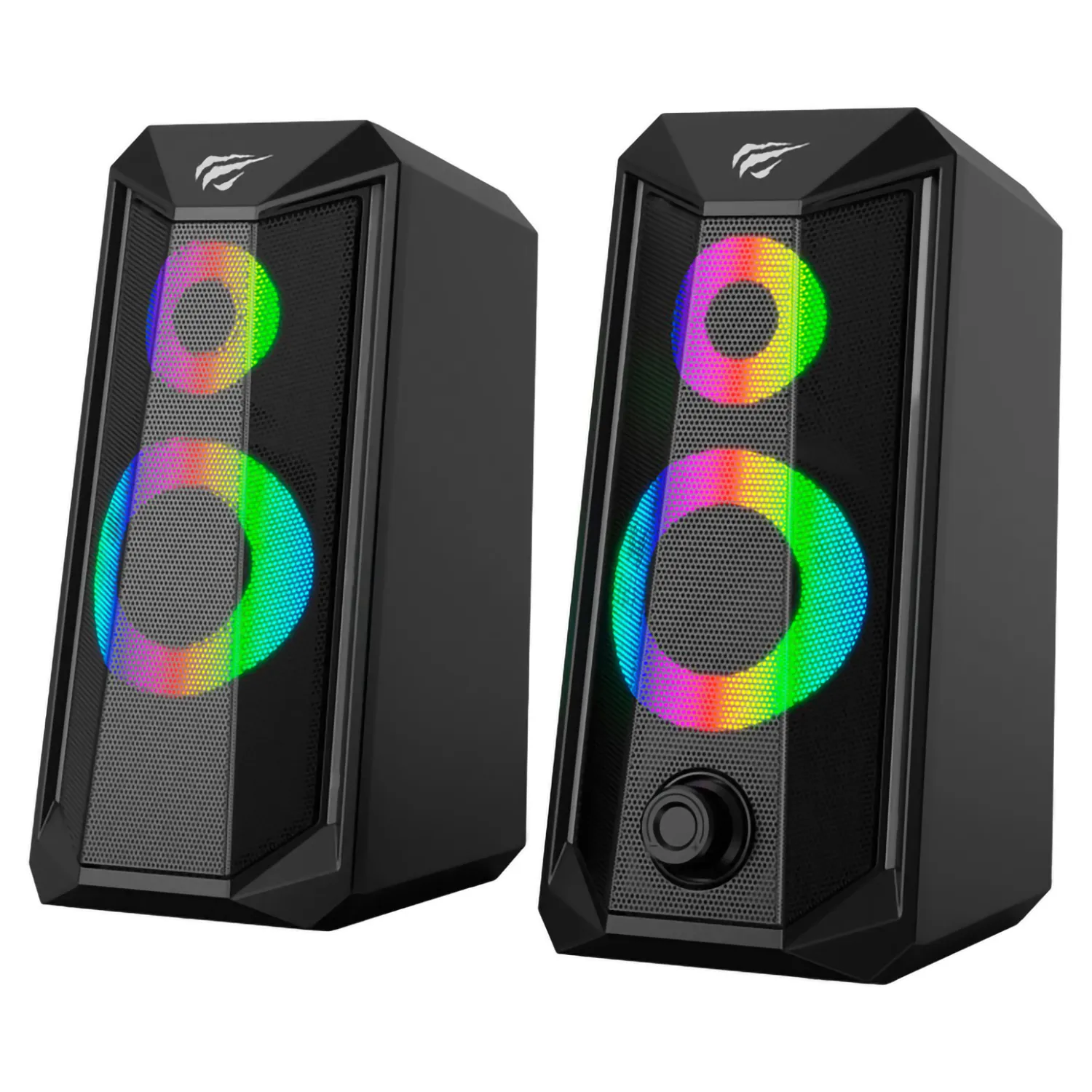 Parlantes Gamer RGB USB Havit HV-SK202 10W Negro