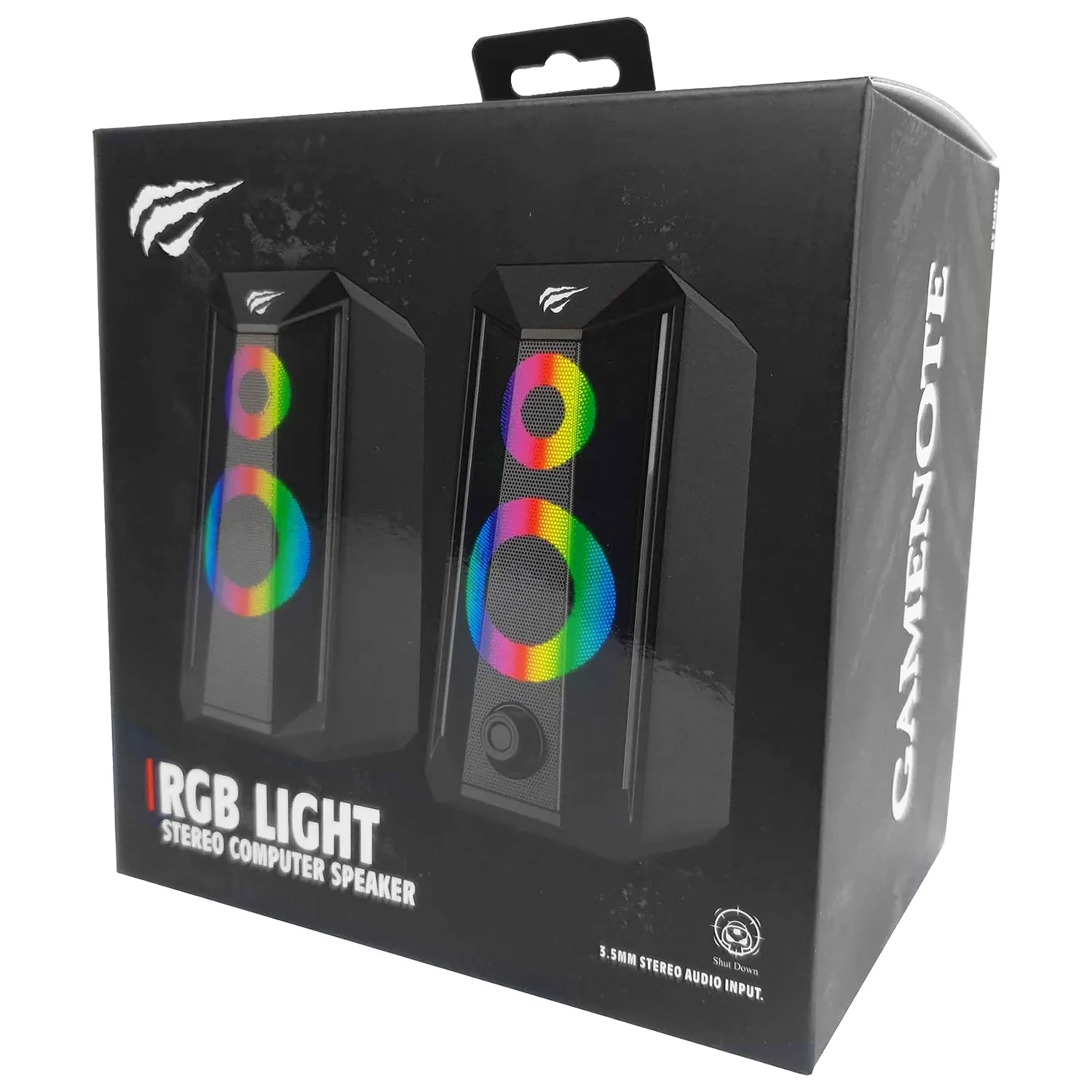 Parlantes Gamer RGB USB Havit HV-SK202 10W Negro