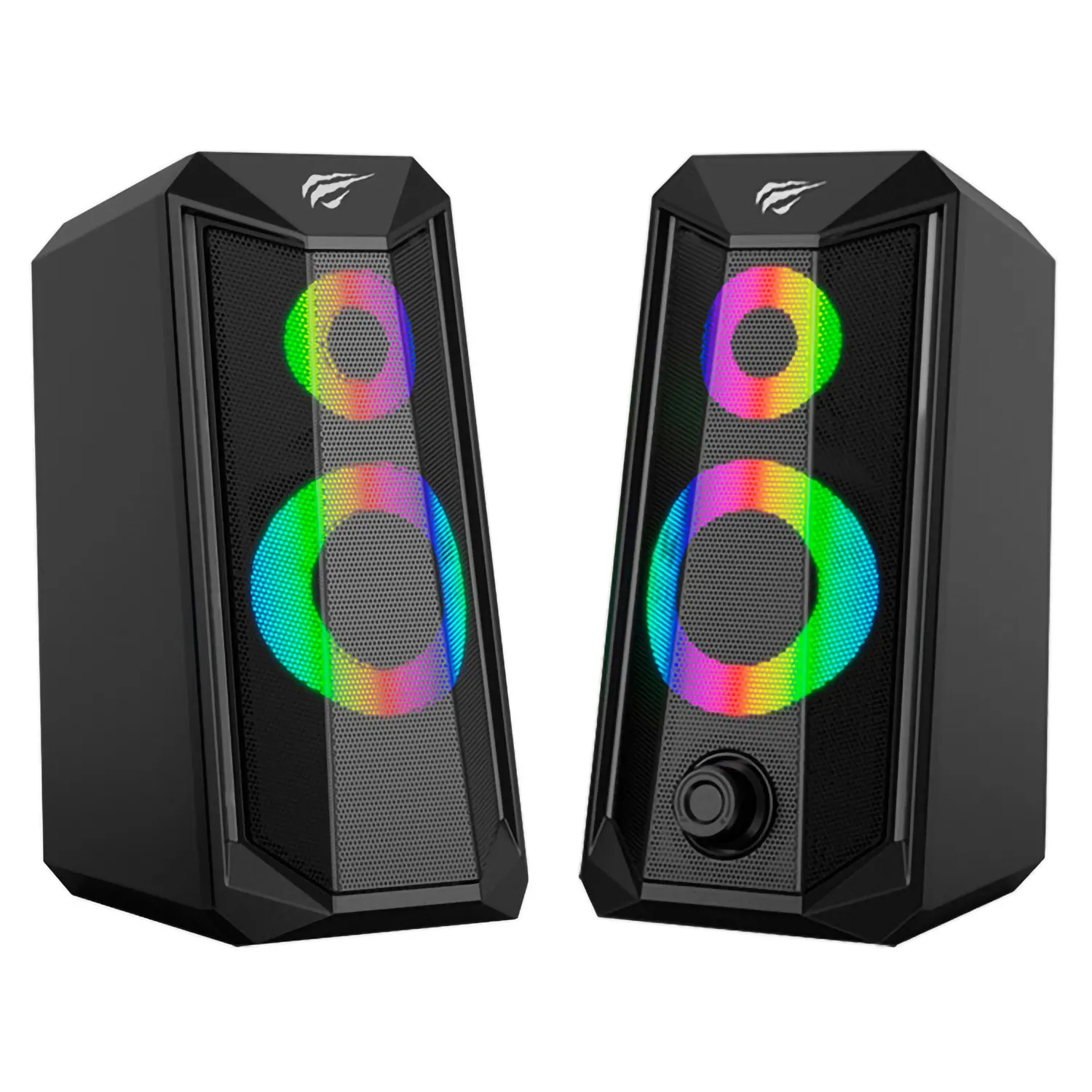 Parlantes Gamer RGB USB Havit HV-SK202 10W Negro