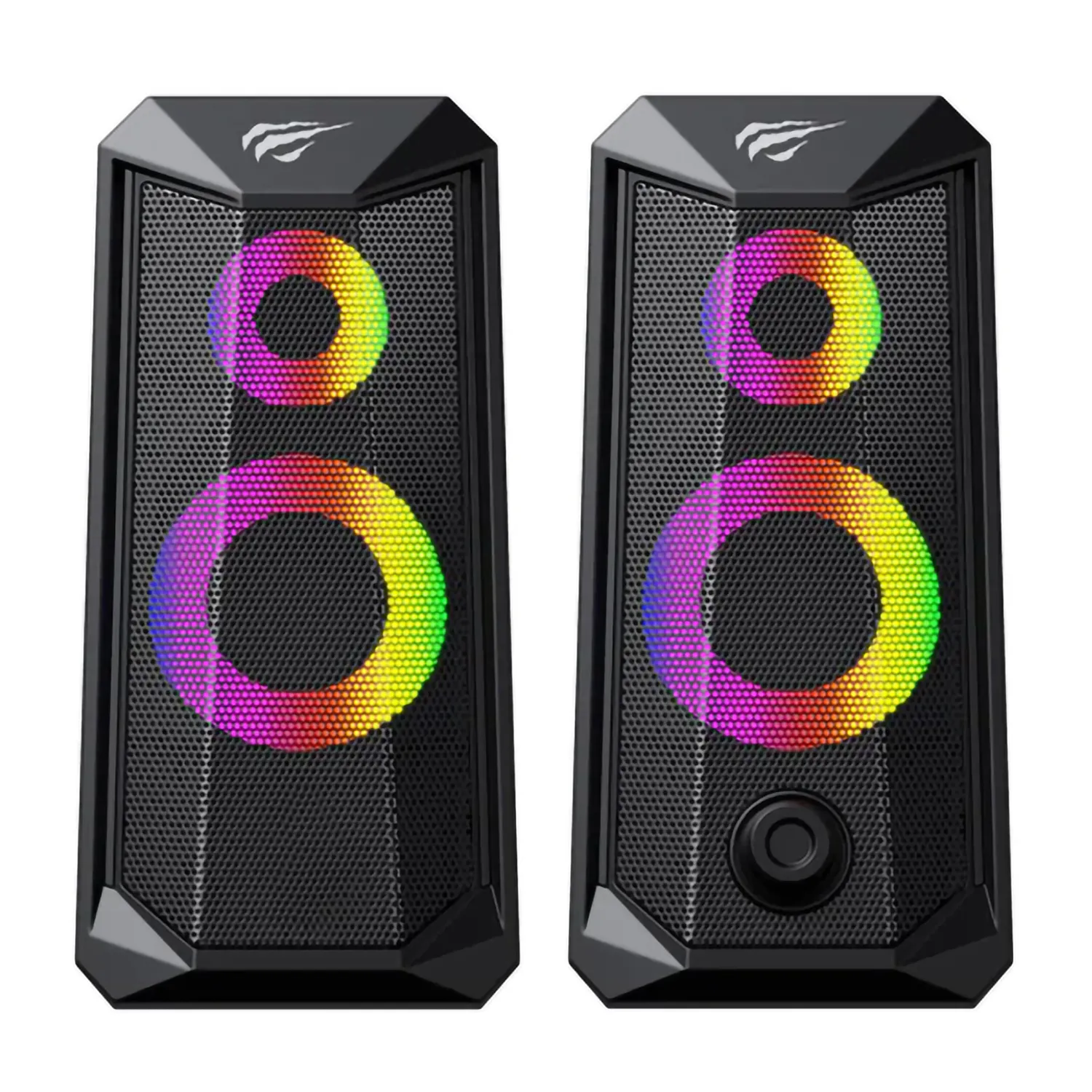 Parlantes Gamer RGB USB Havit HV-SK202 10W Negro