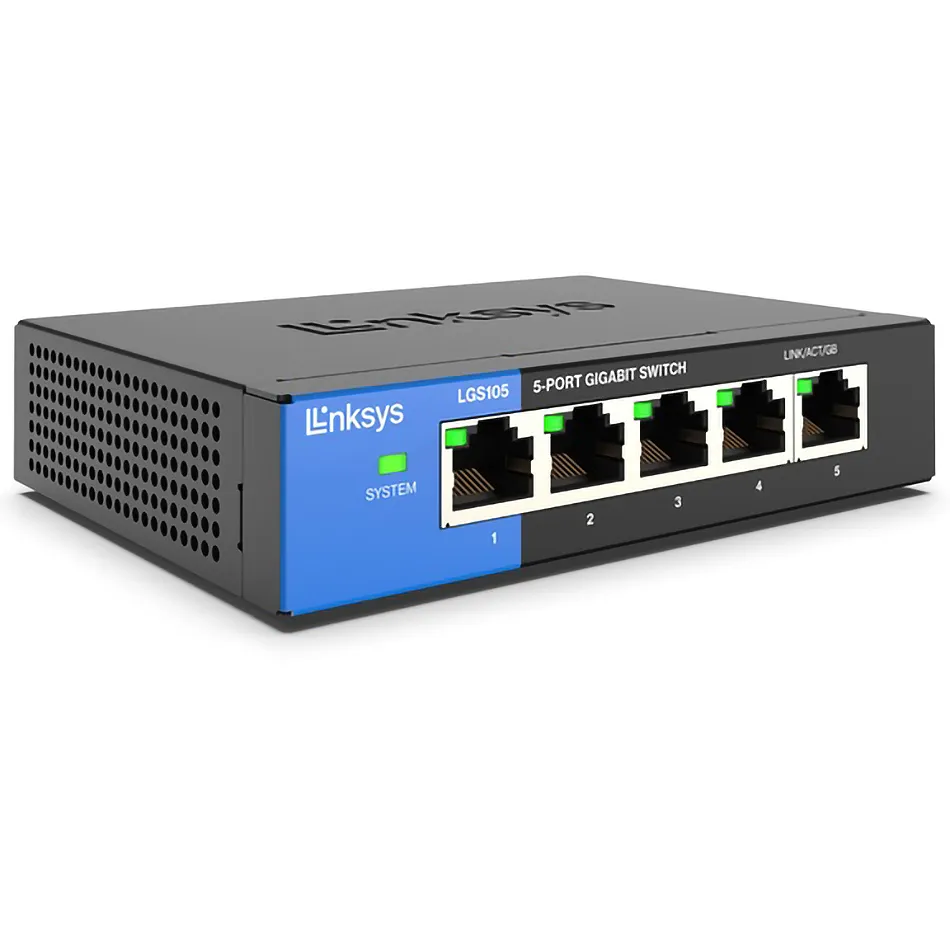 Switch De 5 Puertos 1000Mbps Linksys LGS105