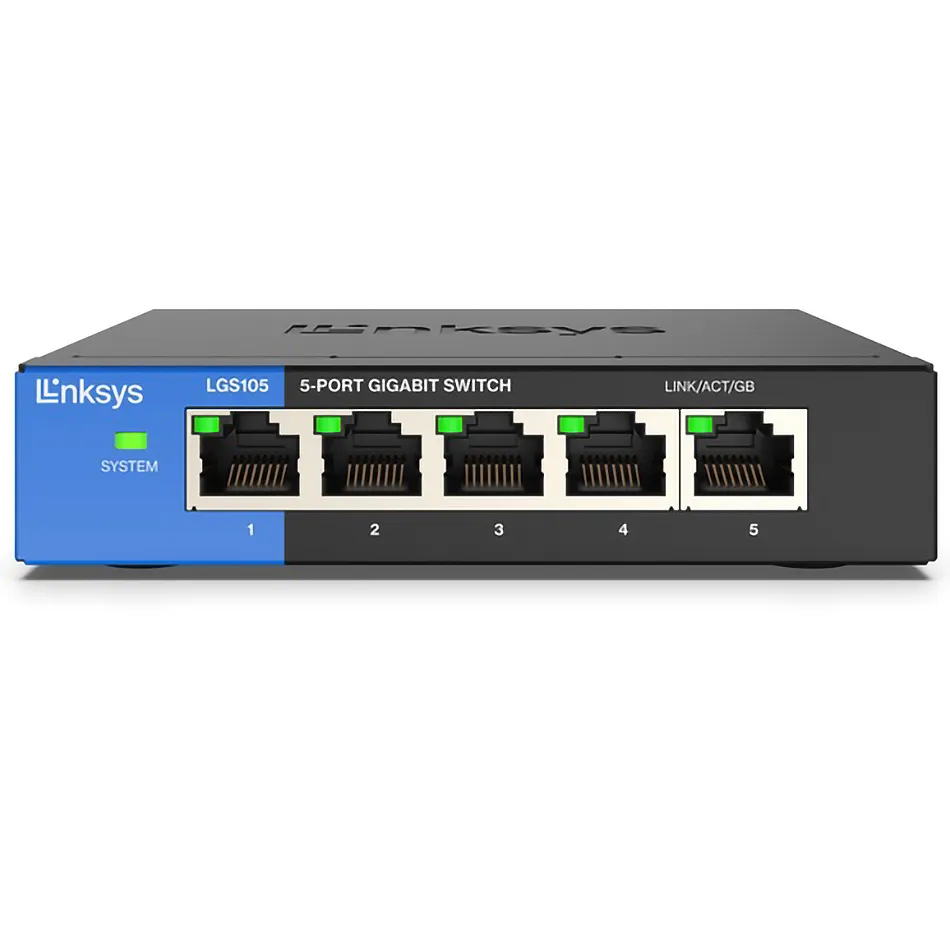 Switch De 5 Puertos 1000Mbps Linksys LGS105