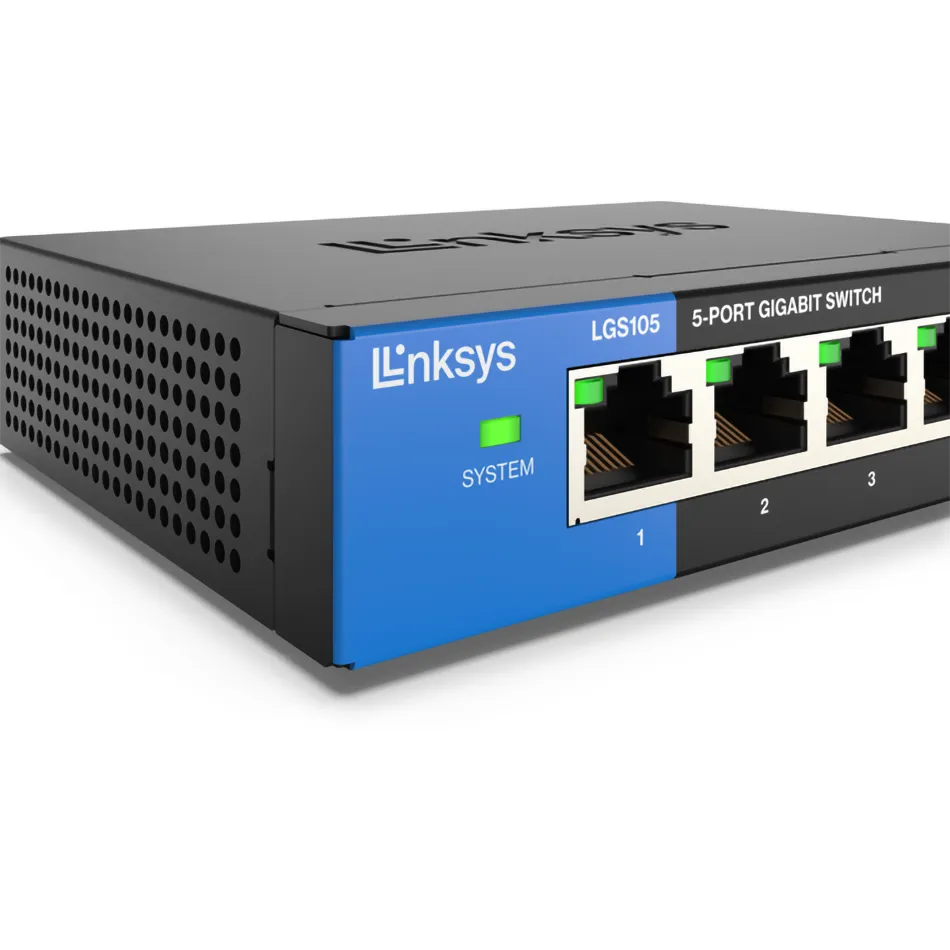 Switch De 5 Puertos 1000Mbps Linksys LGS105