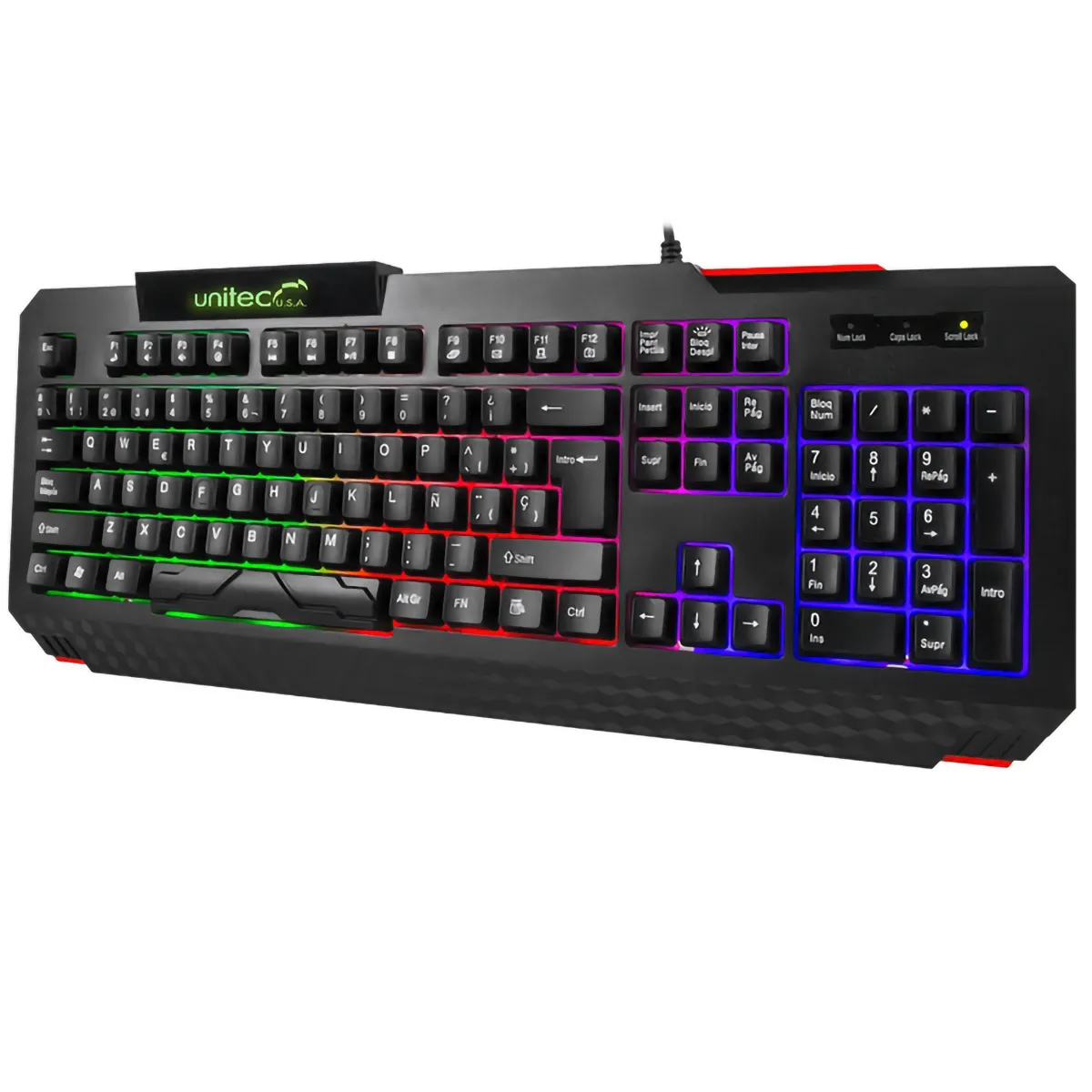 Teclado Gamer UNITEC RGB 29UTXCMBRD