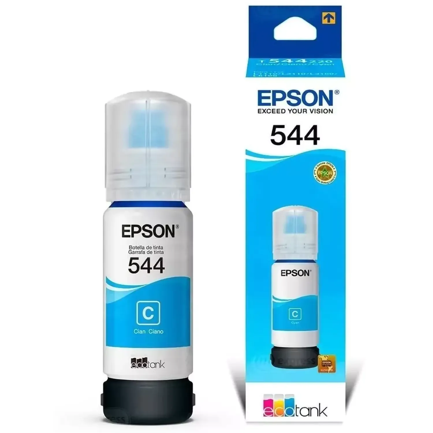 Bote de Tinta 544 Epson Original Cian