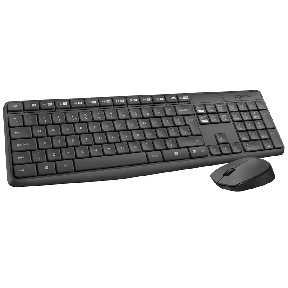 Combo Teclado Y Mouse Inalámbricos Logitech MK235 Español