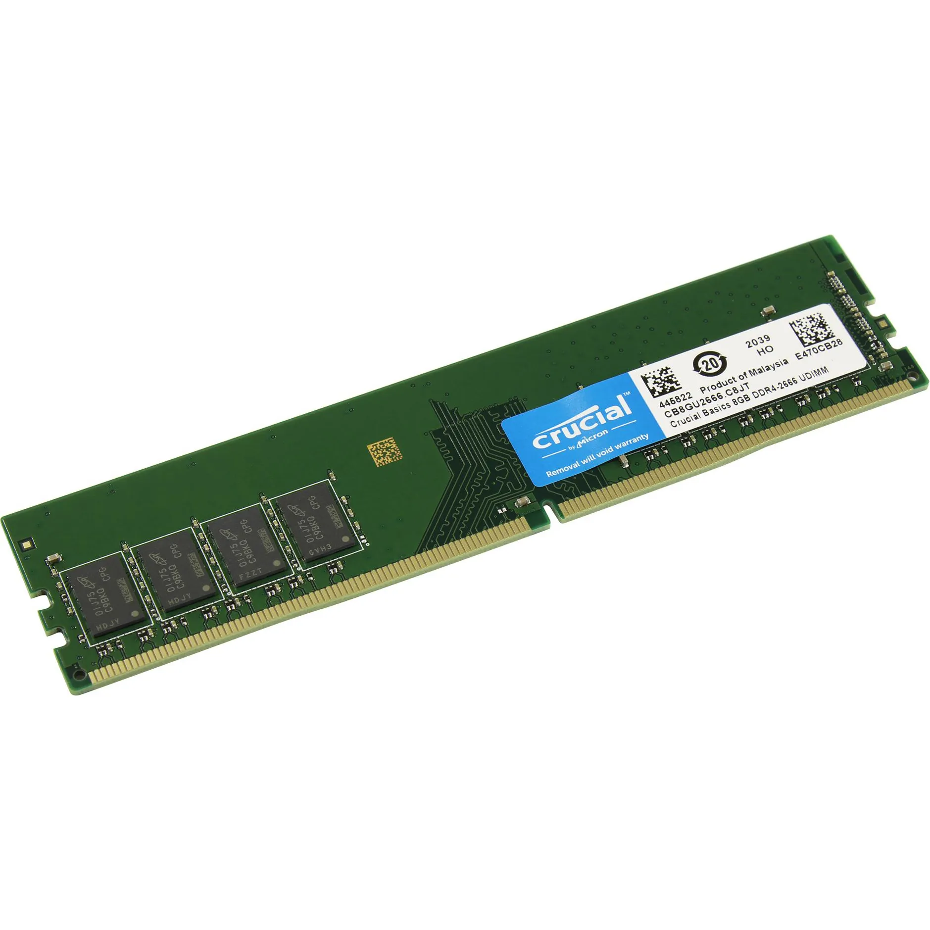 Memoria RAM DDR4 8GB 2666 Mhz Crucial Basics