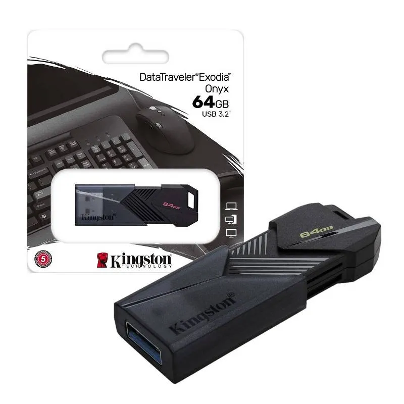 Memoria USB Kingston 64GB DT Exodia Onyx