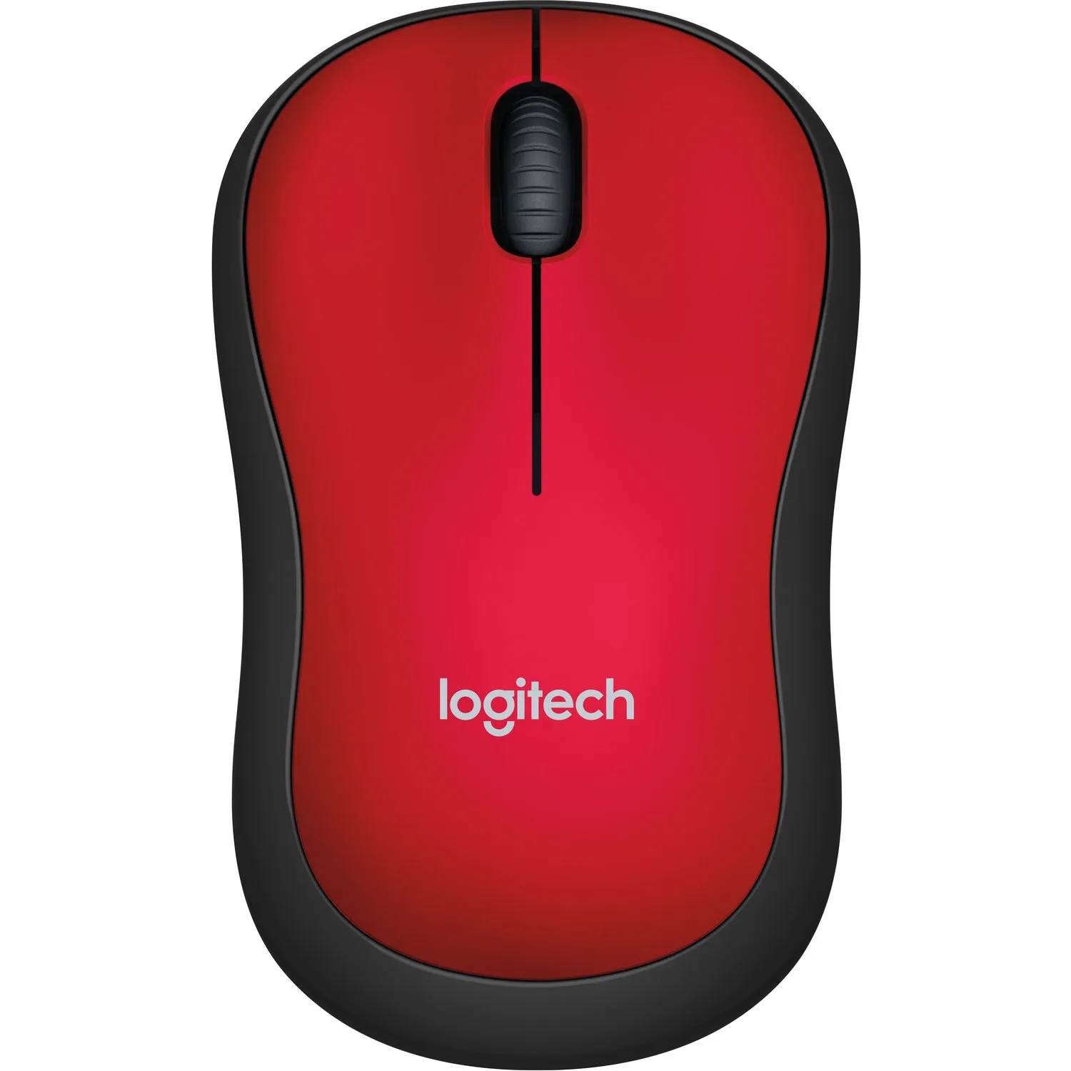 Mouse Inalámbrico Logitech M185 Rojo -Gris/ 1.000dpi 2.4ghz