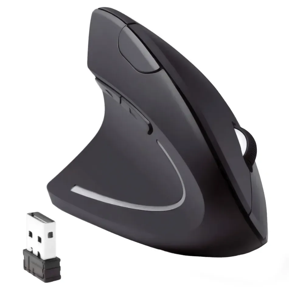 Mouse Vertical Zurdo Inalámbrico Recargable J&R MIJR-025