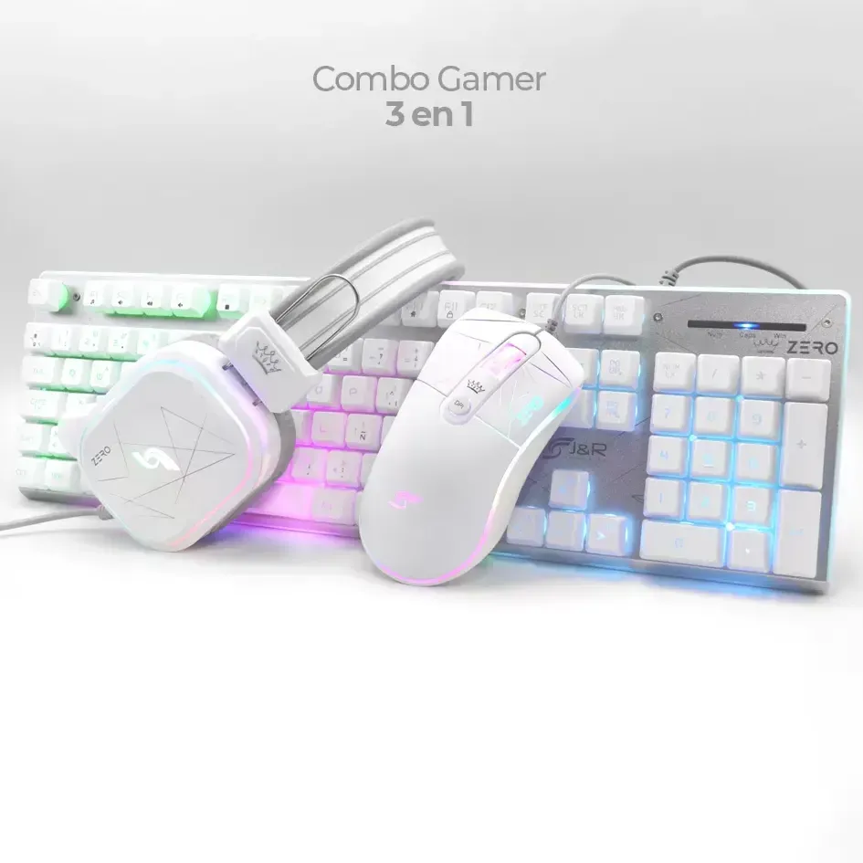 Combo Teclado Mouse Y Diadema Gamer J&R CTMGKR-016