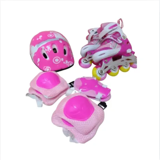 Patines Para Niños Rosados Con Protecciones BT-6007TS-ROS FullGan 