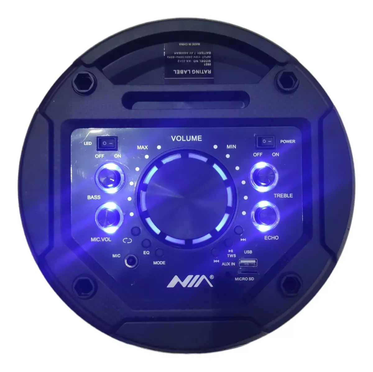 Cabina De Sonido Recargable Nia An-2312 