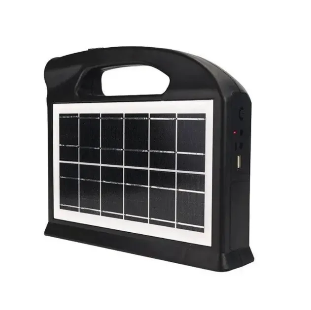 Panel Solar  Luz Led 2 Bombillos Cl-13 DV