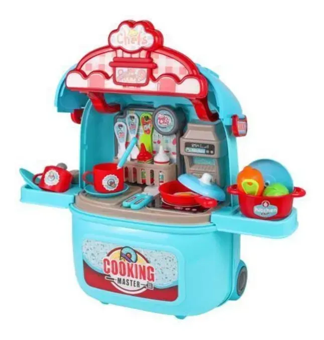 Cocina Para Niños Juego De Cheff Tipo Maleta 2En1 008-986A