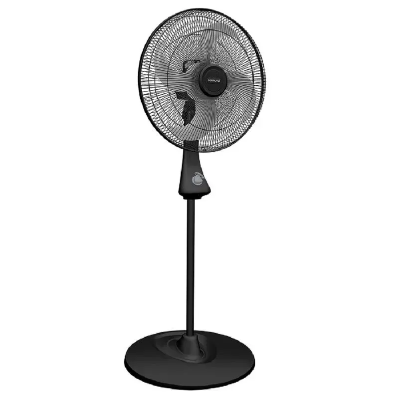 Ventilador De Pedestal Samurai Turbo Metallic  18 Pulgadas Negro