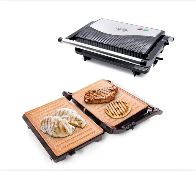 Asador Grill Panini Cobre 180º Home Elements HEGP-215C