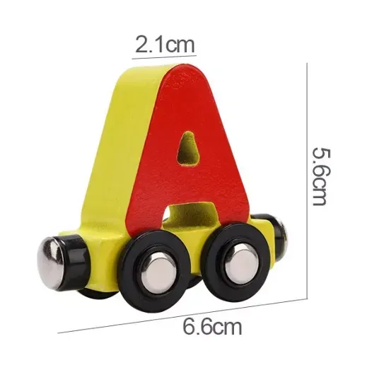 Juguete Tren Abecedario Magnético De Madera MWZ-3119 FullGan 