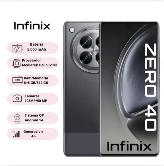 Celular Infinix Zero 40 512Gb/8Ram + Audífonos Inalámbricos