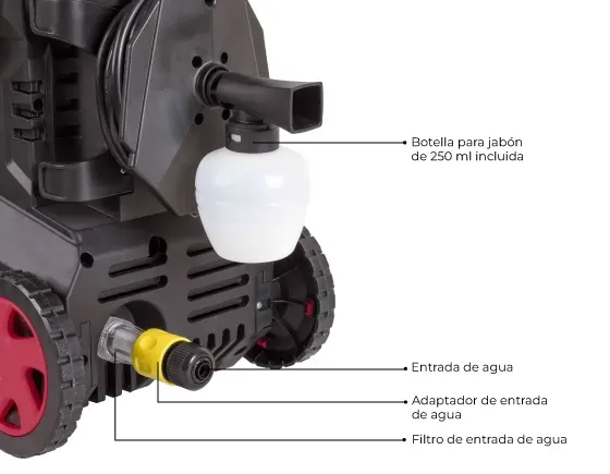 Hidrolavadora Kalley K-HL14 Roja