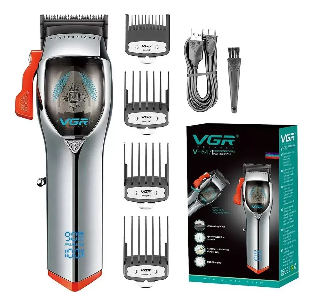 Máquina Barbería Profesional Magnético VGR V-647 