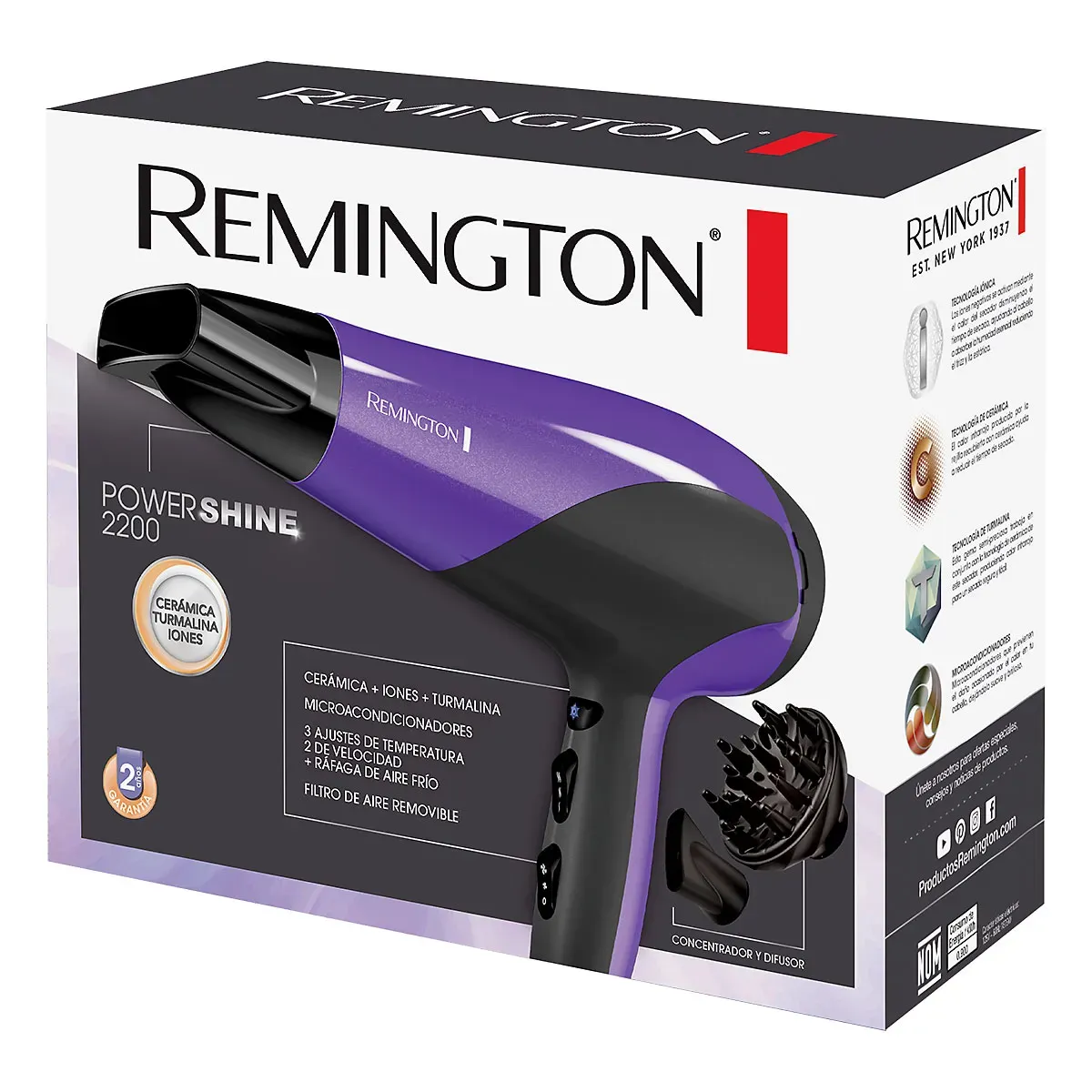 Secador Original Remington Power Shine 2200 D3190