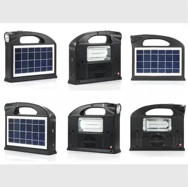 Panel Solar  Luz Led 2 Bombillos Cl-13