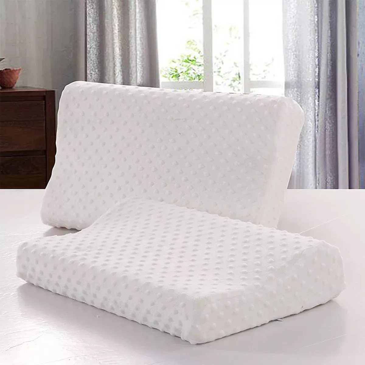 Almohada Ortopédica Ergonómica Con Aloe Vera 55X35 JLC96