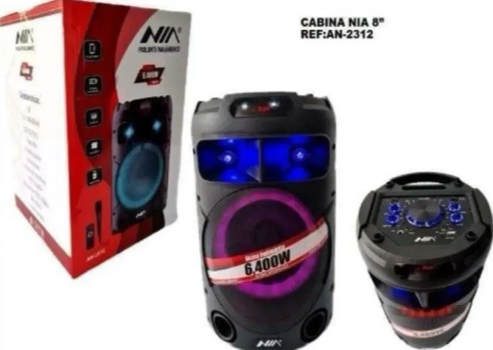 Cabina De Sonido Recargable Nia An-2312 