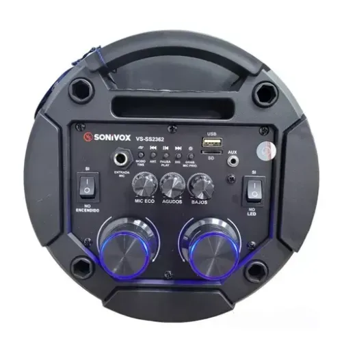 Parlante Sonivox Bluetooth 6'5 Pulgadas VS-SS2362 DB