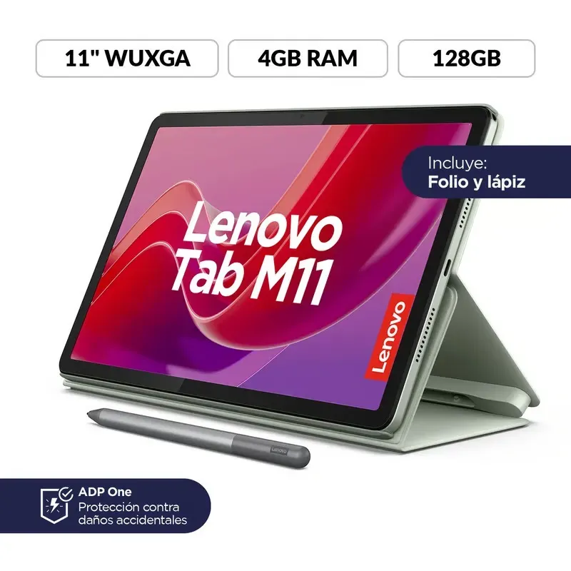 Tablet Lenovo M11 Pantalla 11 pulgadas 128 Gb 4GB Ram 