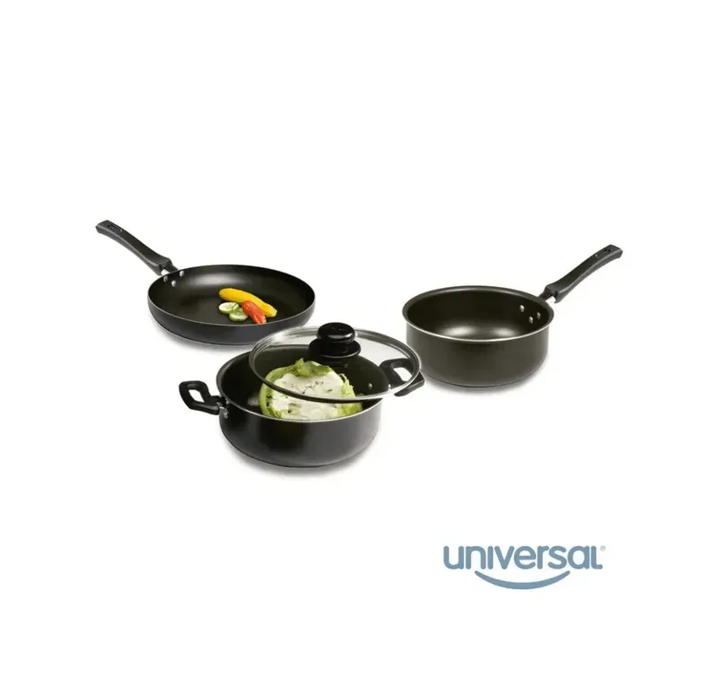 Batería De Cocina Antiadherente 4 Piezas Universal L39440